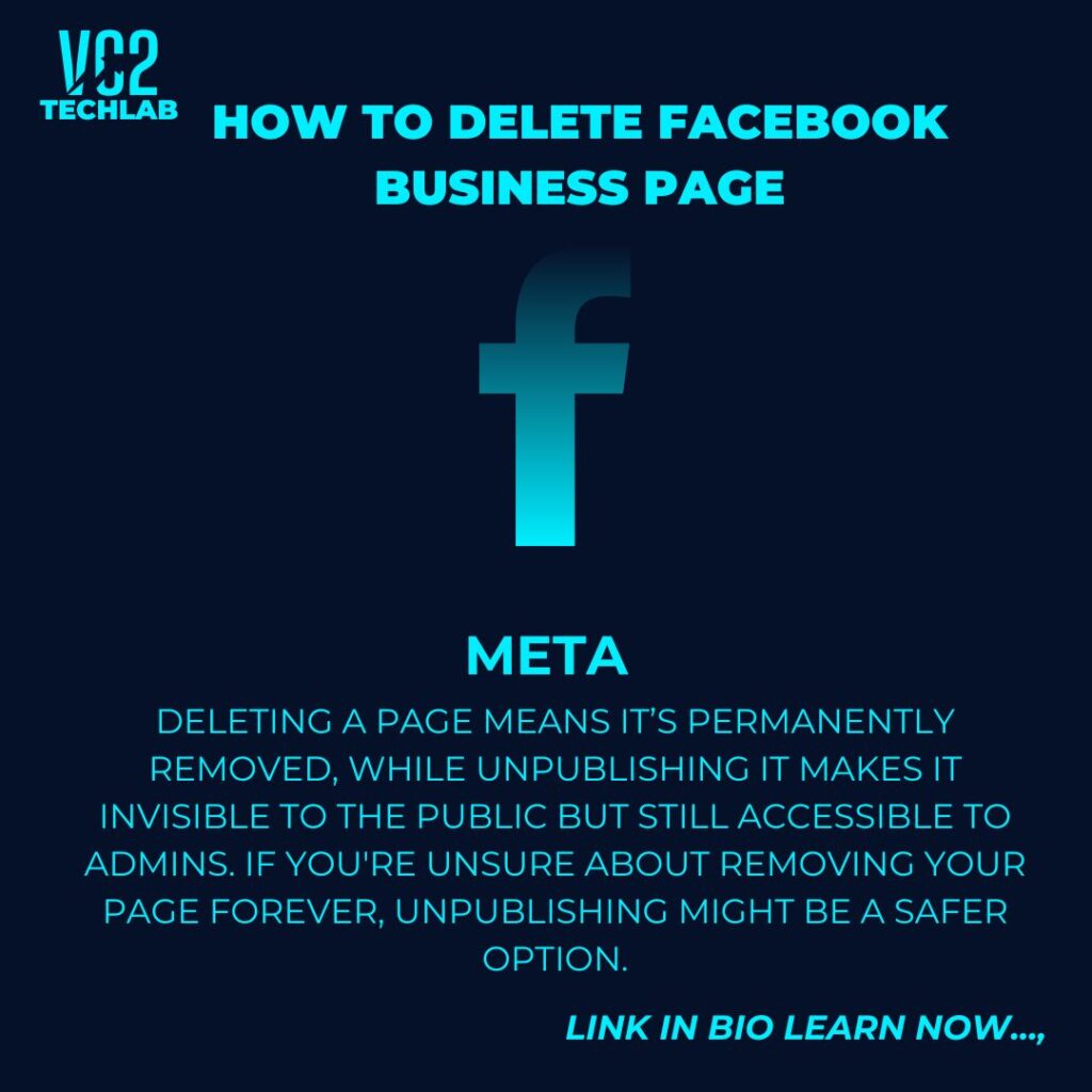 how to delete a facebook business page, delete a facebook business page